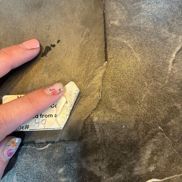 Hand Painted on Lancaster County Slate recycled Old Barn Hanging Welcome Sign - Picture 4 of 7